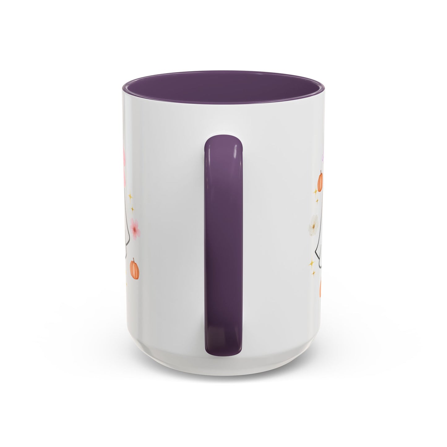 Mug - Coquette Ghost with Bows and Pumpkins for Fall Weather