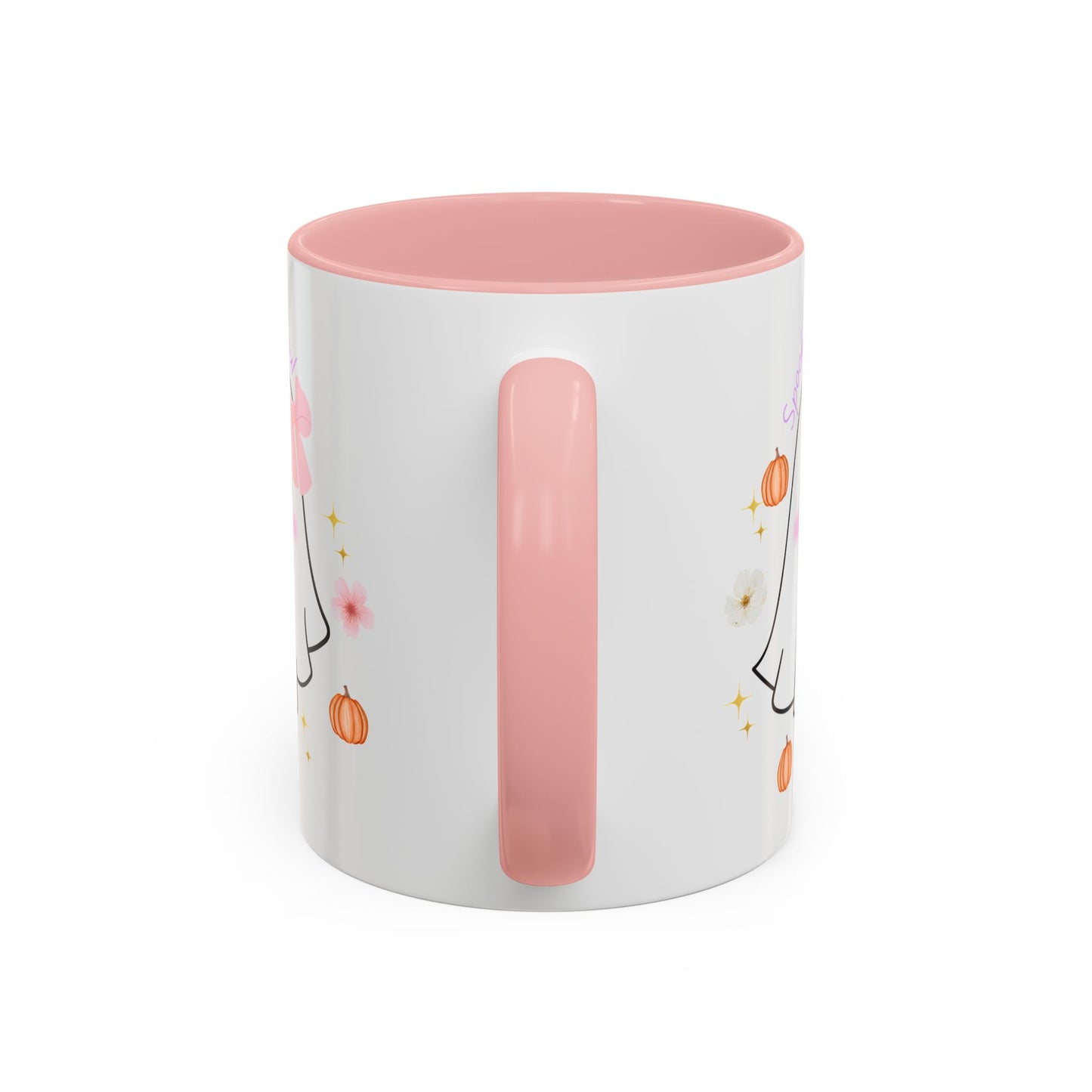Mug - Coquette Ghost with Bows and Pumpkins for Fall Weather