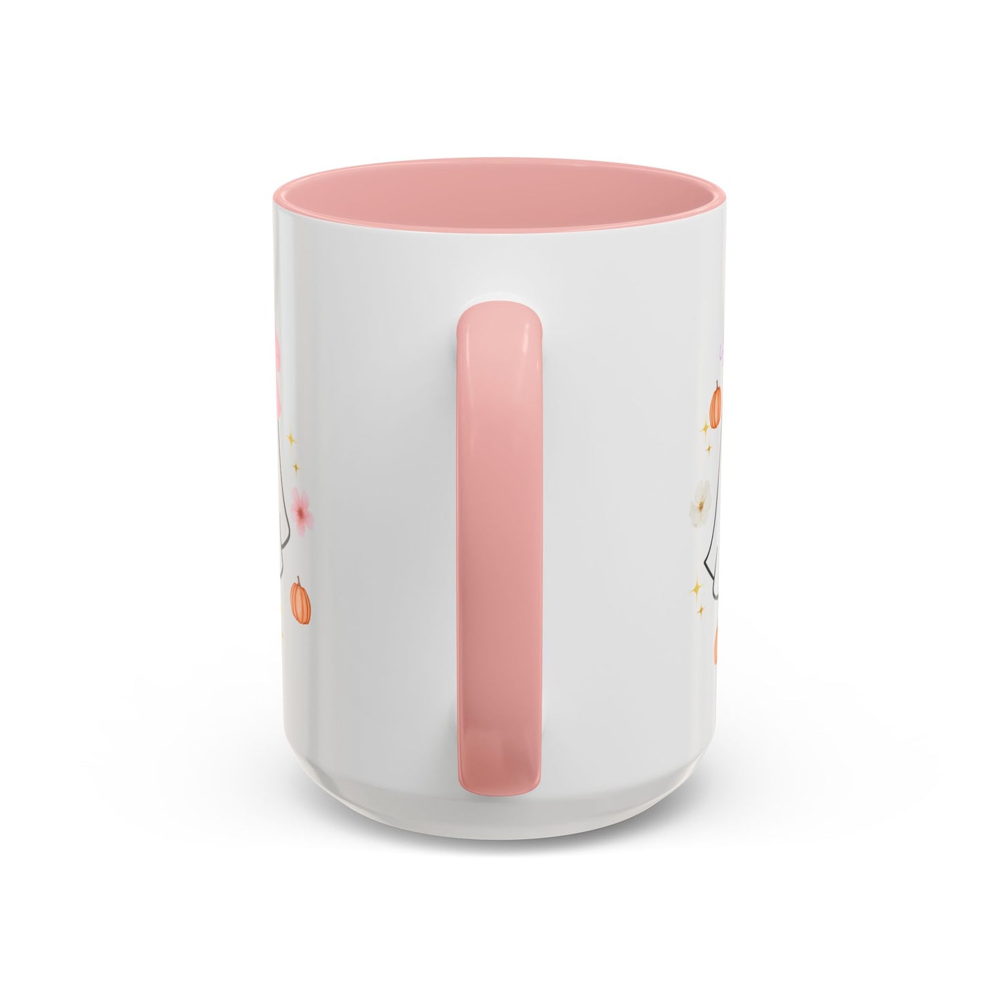 Mug - Coquette Ghost with Bows and Pumpkins for Fall Weather