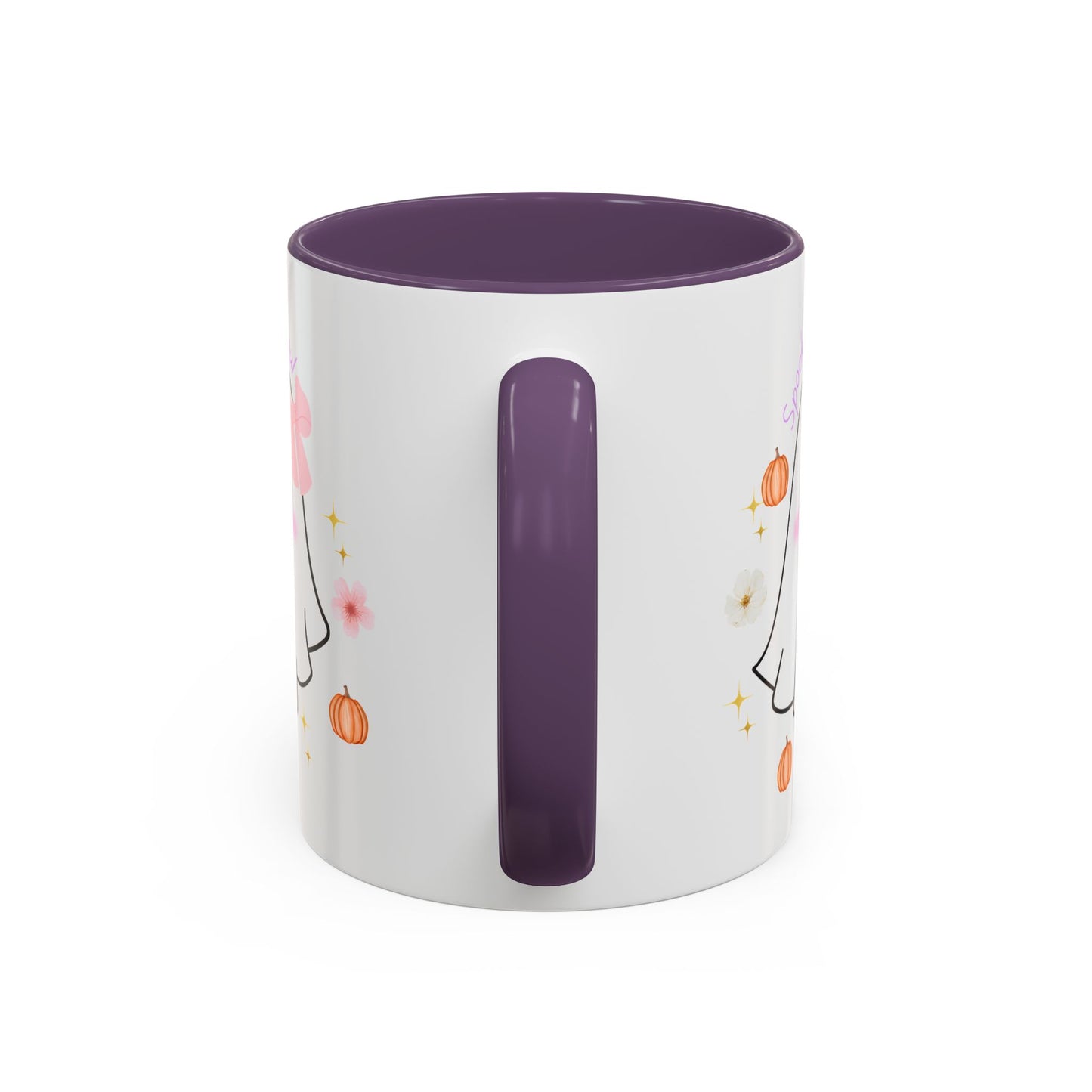 Mug - Coquette Ghost with Bows and Pumpkins for Fall Weather