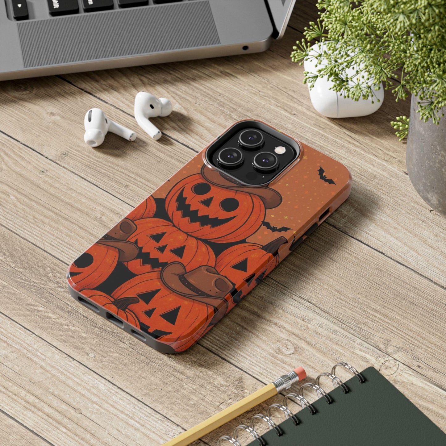 Phone Cases - Pumpkin Cowboys for Fall Time